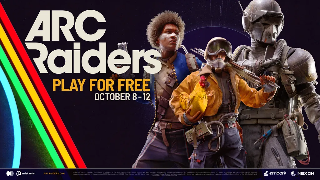 Jogue Arc Raiders de Graça de 8 a 12 de Outubro